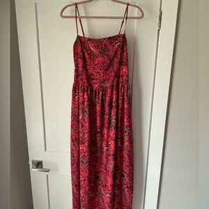 Goodthreads Red Paisley Print Maxi Dress